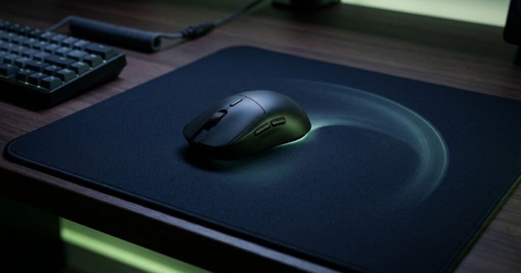 Large mouse movement setup for arm aiming in Valorant tactical FPS gameplay