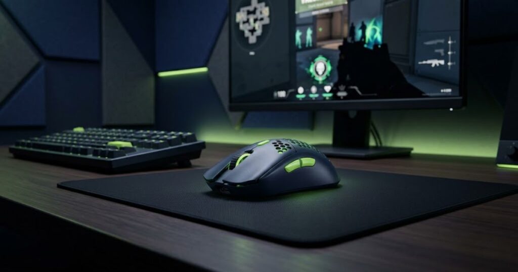 Wireless lightweight gaming mouse for competitive Valorant gameplay