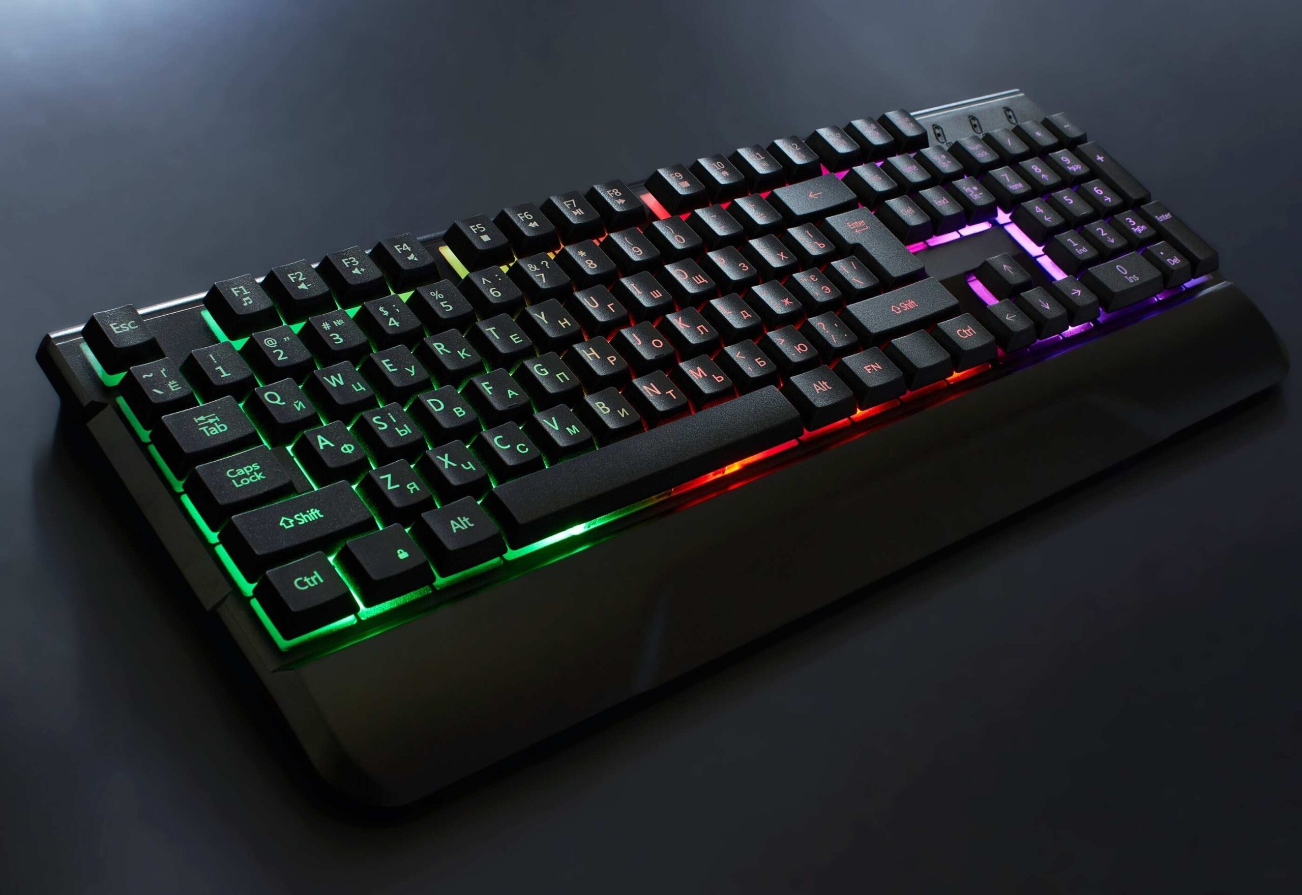 Premium gaming keyboard setup for clean input and typing comfort